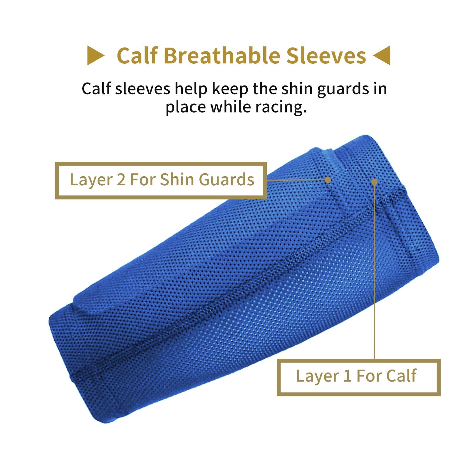 AIMISICAR AIMISICAR Kids Youth Soccer Shin Guards, Shin Pads and Shin Guard Sleeves for 3-15 Years Old Boys and Girls for Football Games, EVA Cushion Protection Reduce Shocks and Injuries