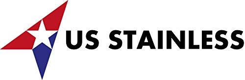 US Stainless US Stainless Stainless Steel 316 Delta Anchor 6.6lbs (3kg) Marine Grade Polished Boat Anchor with 5/16\" (8mm) Bow Shackle