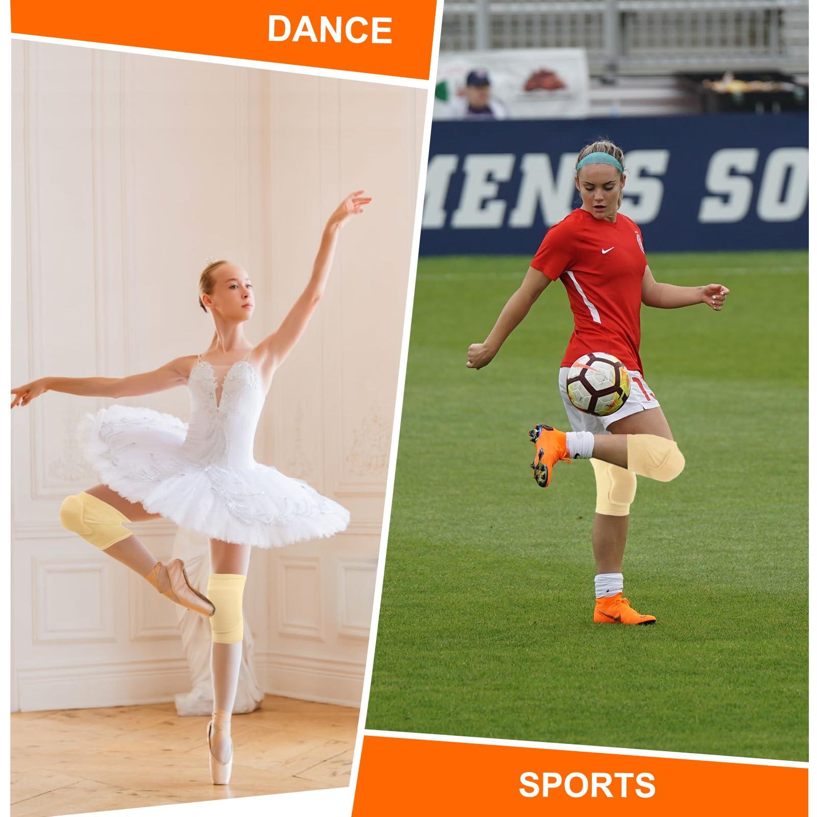 HISFFOG HISFFOG Volleyball Knee Pads for Women, Men, Youth, Girls, Kids, Knee brace for Volleyball Basketball Football Dance Yoga Tennis Running Cycling Workout Climbing Wrestling