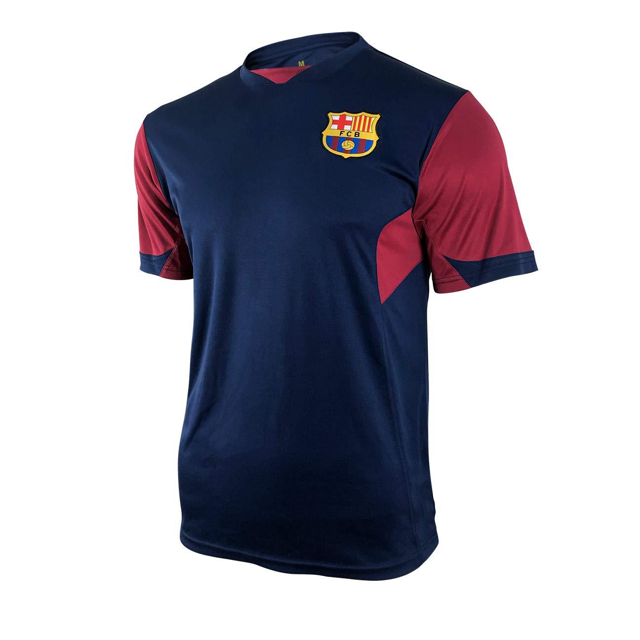 Icon Sports Group Icon Sports Men Compatible with FC Barcelona Officially Licensed Soccer Poly Shirt Jersey -25 Small