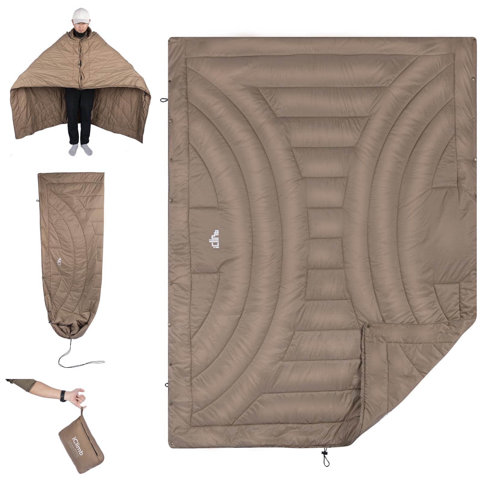 iClimb iClimb 3M Thinsulate Insulation Warm Camping Blanket Ultralight Compact (Khaki)