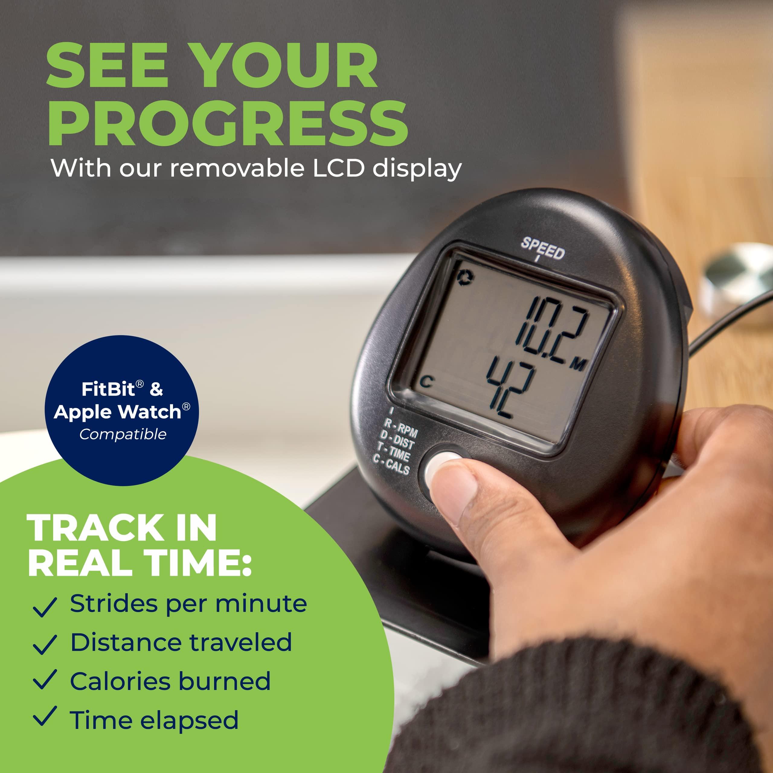 DeskCycle DeskCycle 2 Under Desk Bike Pedal Exerciser with Adjustable Height - Stationary Bikes for Home & Office (Grey)