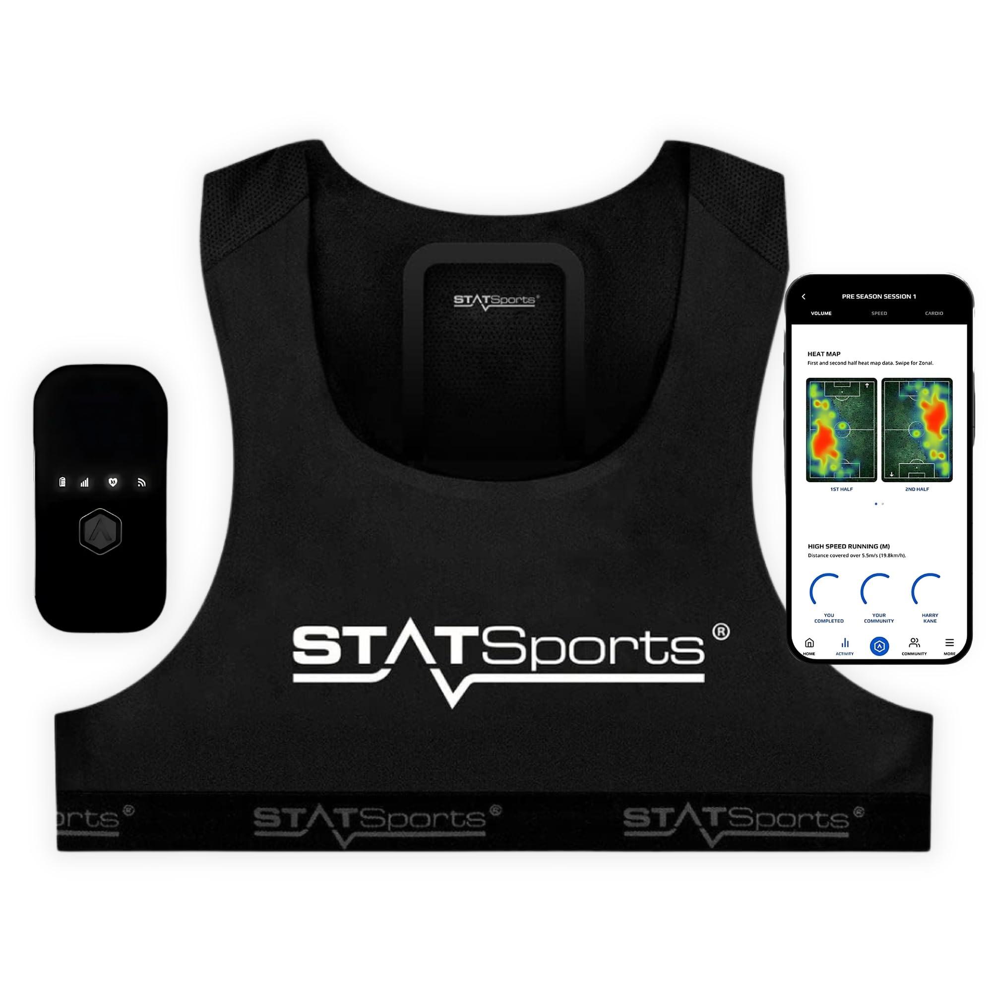 STATSports STATSports APEX Athlete Series Soccer Tracker - Advanced Fitness GPS Performance Tracking Vest for Players Accurate Activity Tracker & Insights - Football & Soccer Training Equipment, Adult S