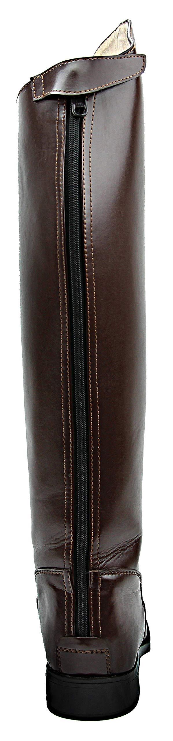 Hispar Hispar Women Ladies Victory Leather English Field Boots Horse Back Riding Equestrian - Brown 8 Regular Calf