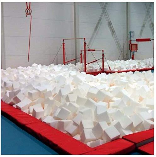 Foamma Foamma White Foam Pit Cubes/Blocks 9 x 9 x 9 50 Pack for Gymnastics, Freerunning and Parkour Courses, Skateboard Parks, BMX, Trampoline Arenas