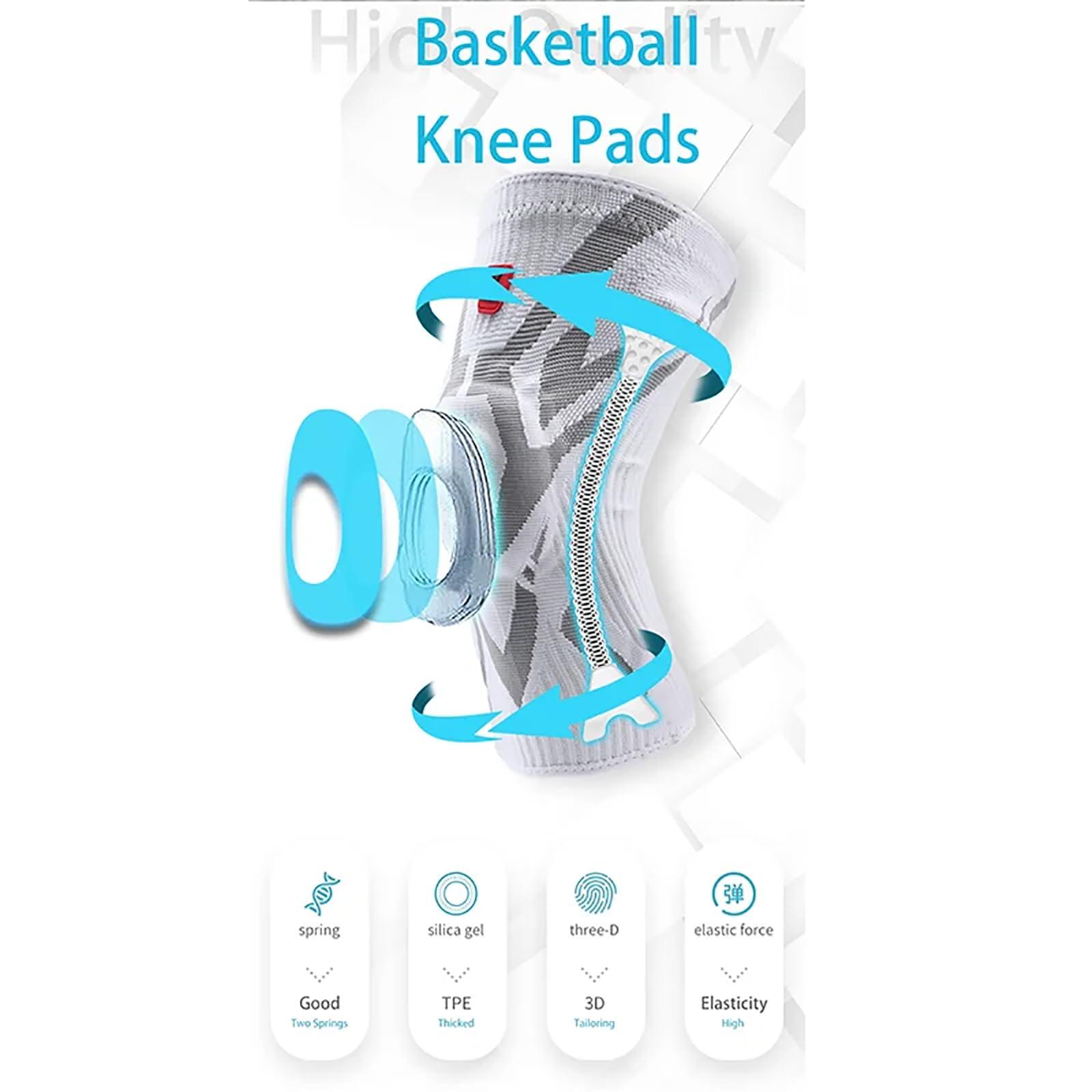 Reyneey Reyneey Griqos Knee Braces for Knee Pain, Griqos Limitless Knee Pro Sleeve Brace for Knee Pain Bone on Bone, Knee Compression Sleeve with Patella TPE Pad & Side Stabilizers for Women Men (1*White, S)