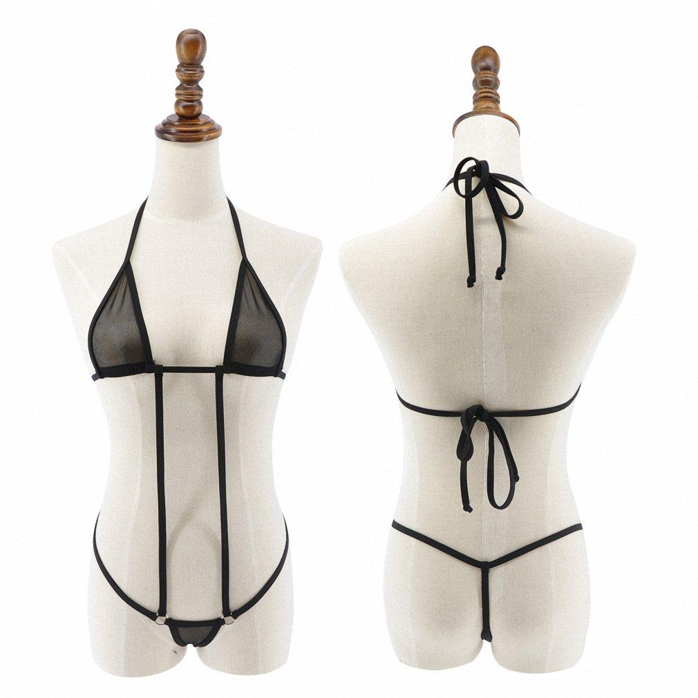 Tinpia Tinpia Womens Exotic Micro Bikini Set Sunbath Beach Swimming Swimwear G-String Swimsuit