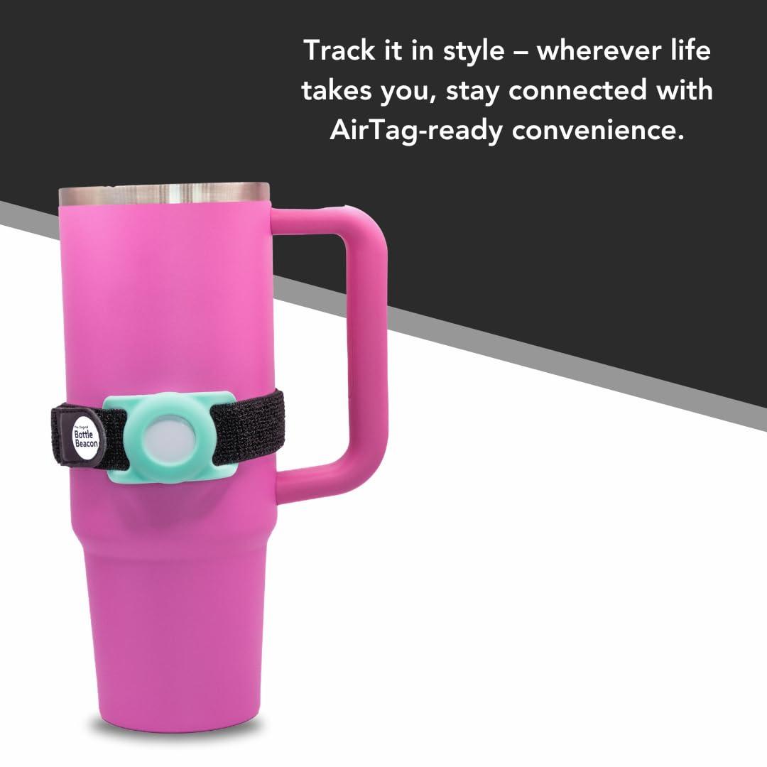Bottle Beacon Bottle Beacon AirTag Holder for Water Bottles (Mint) - Water Bottle Tracker for Busy Moms | Great for Kids, Travel, and Active Parents