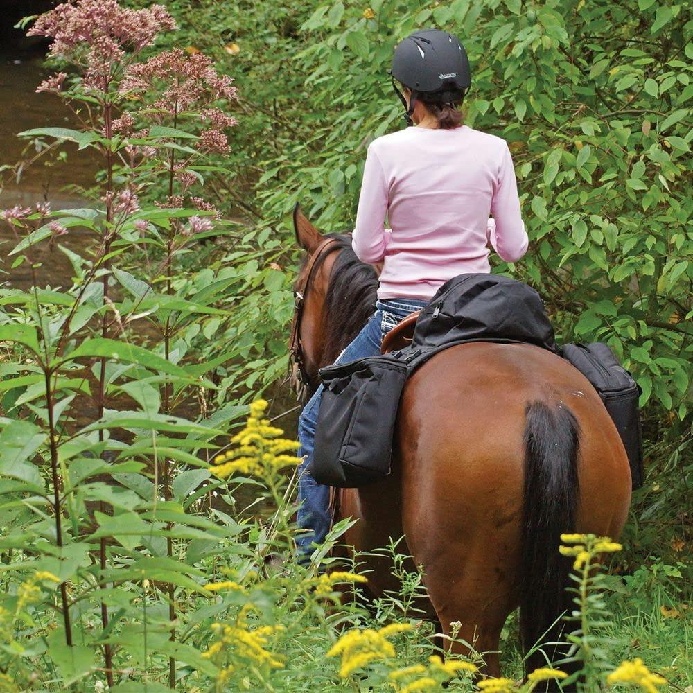 Dura-Tech Dura-Tech Cantle Bag with Insulated Detachable Saddle Bags | Color Black | Keeps Supplies Within Reach | Insulated Side Coolers | Durable Construction | Comfortable for Horse
