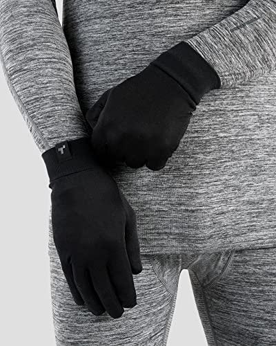 Terramar Terramar Adult Thermasilk Ultra-Thin Performance Liner Gloves, Black, X-Large (9.5-10), SL2107