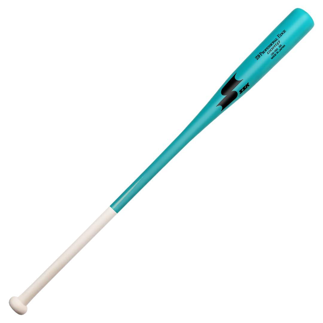 SSK SSK Z9 Professional Edge Comp Coaches Wood Fungo Bat 33\" 35\" 37\" - Baseball & Softball 22+ Colors - 60 Day Warranty (35\", Natural/Teal/Black)