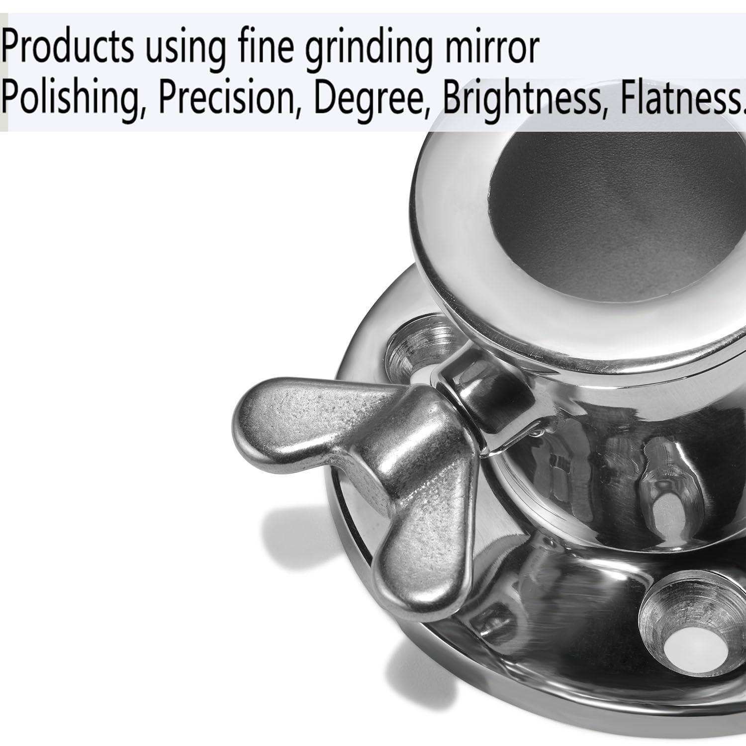 ZOMCHAIN ZOMCHAIN Marine Flag Pole with Base, Flag Pole Holder, 316 Stainless Steel Flag Pole Set for Boat, Yacht, Truck and Yard - Flag Pole 24 inch