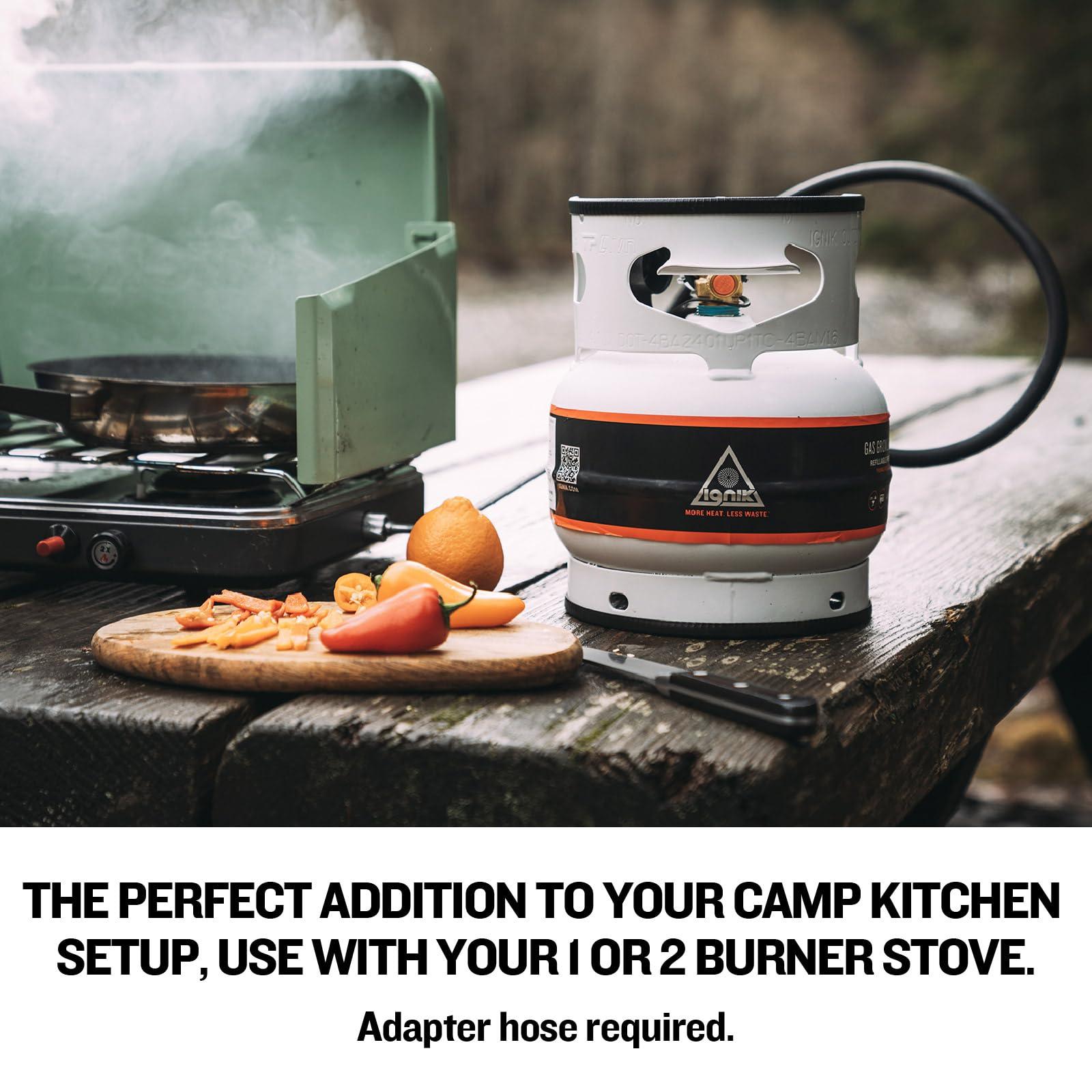 Ignik Ignik Refillable Gas Growler Propane Tank, 3.8-Pound - White