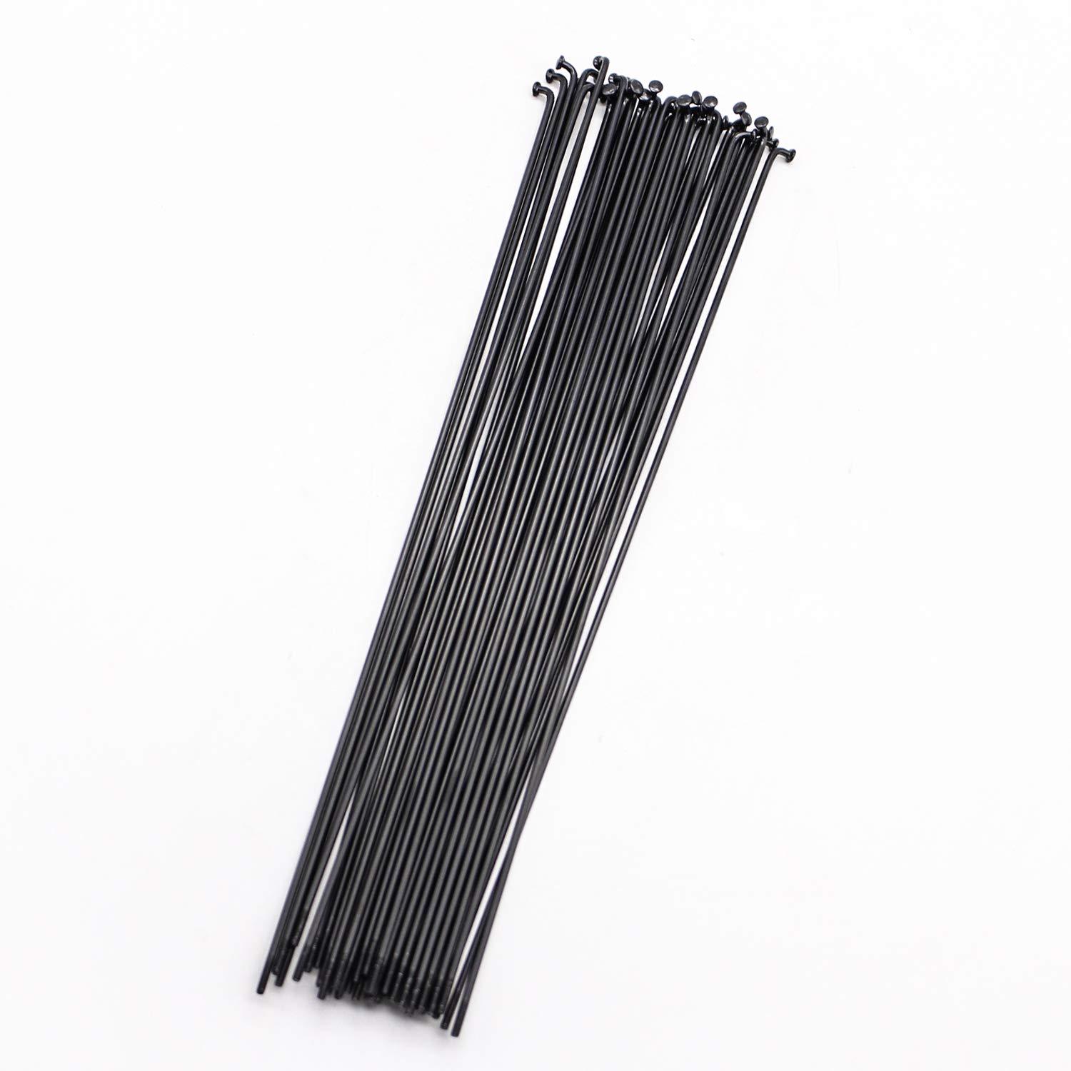 SENQI SENQI Bicycle Steel/Stainless Steel Spokes 80mm-297mm with Copper Cap 36pcs