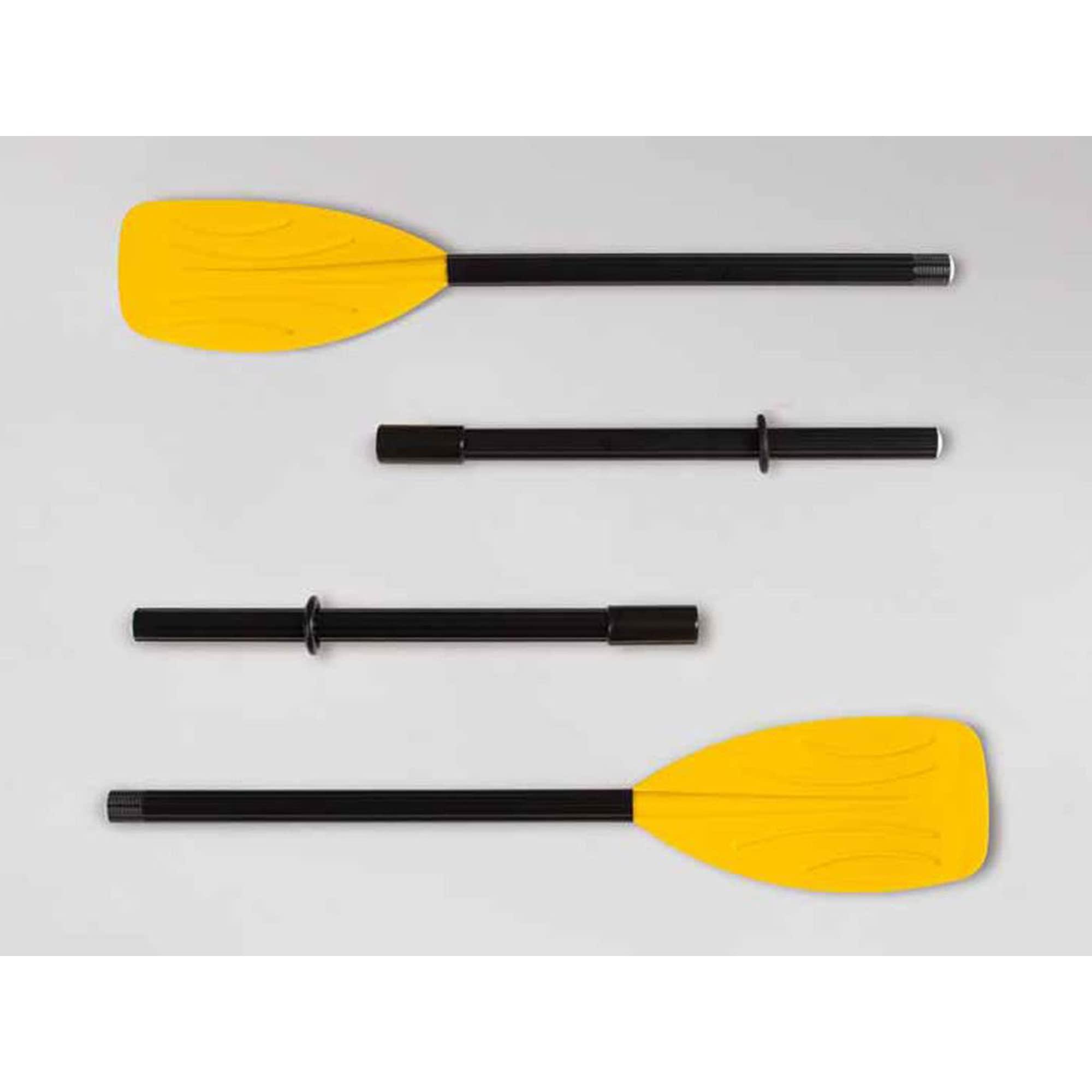 INTEX INTEX 59623E 48" Deluxe French Oars: Easy 3 Piece Assembly Ribbed Blade Retainer Rings TUV RL approved Perfect for Inflatable Boats