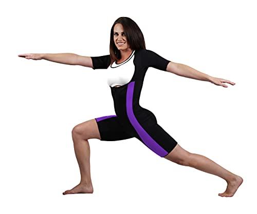 Body Spa Body Spa Light Body Sauna Suit Neoprene Full Body Shaper GYM Sport Aerobic (Purple, XL) 14225