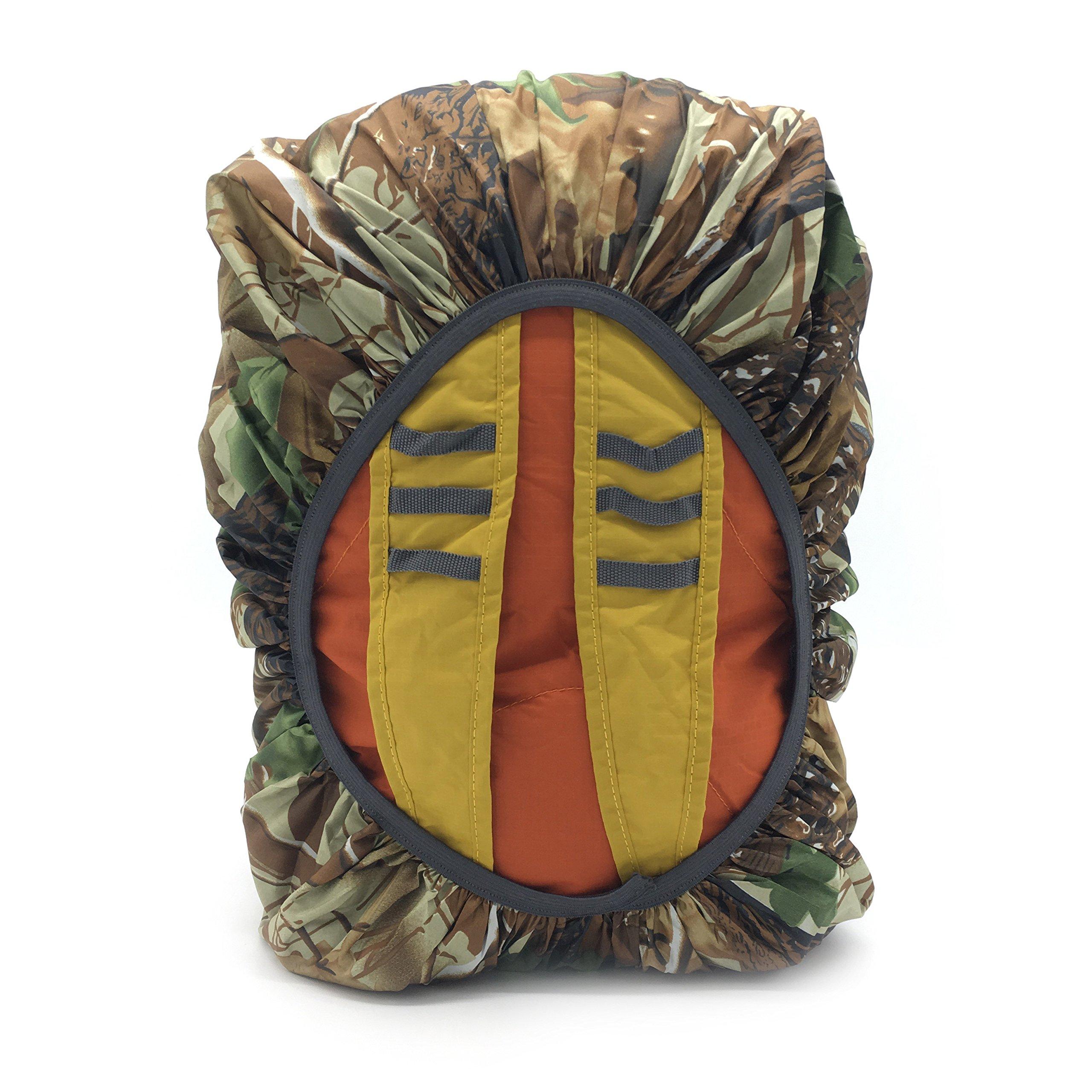 Silfrae Silfrae Waterproof Rucksack Cover Backpack Rain Cover 30L-100L for Travel Climbing Hiking (Leaf Camo, 70L-80L)