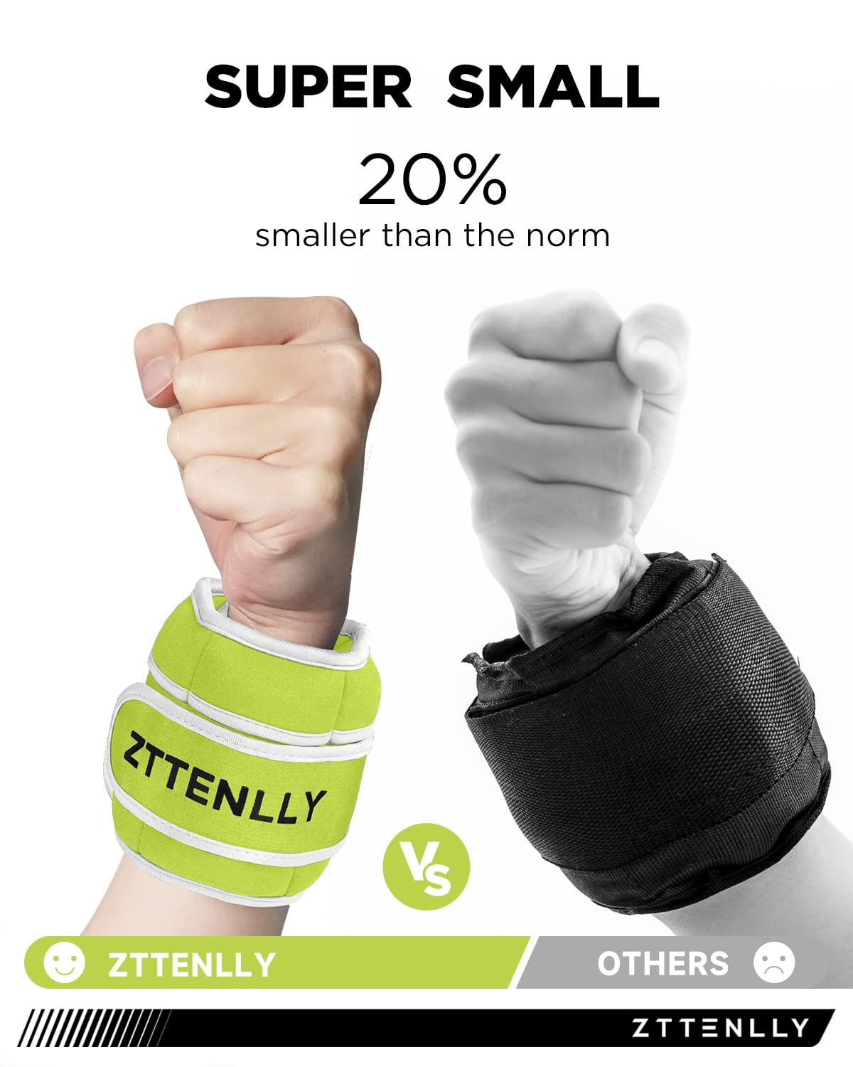 ZTTENLLY Adjustable Ankle Weights for Women Men and Kids | 1 Pair 5 10 15 18 20 Lbs Leg Wrist Ankle Weight Straps for Yoga, Walking, Running, Aerobics, Gym, Dance, Pilates, Cardio