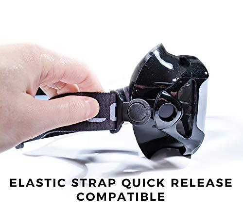 Tilos Tilos Revo, Wide View Snorkel Diving Mask: Scuba, Snorkeling, Free Dive, and Swim 180 Masks - Anti Fog Divers Goggles with Double Lens, Elastic Strap - Men/Women Adult Water Gear (Yellow)