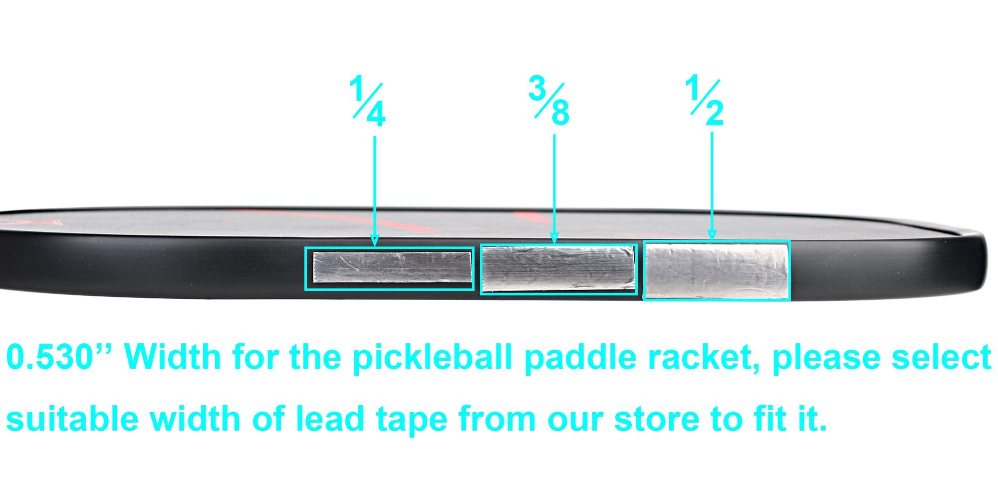 SummerHouse SummerHouse 1/4 × 197 Inch Squash Tennis Racquet Pickleball Paddle Racket Head Lead Tape Foil Excellent Adhesive Weight Lead