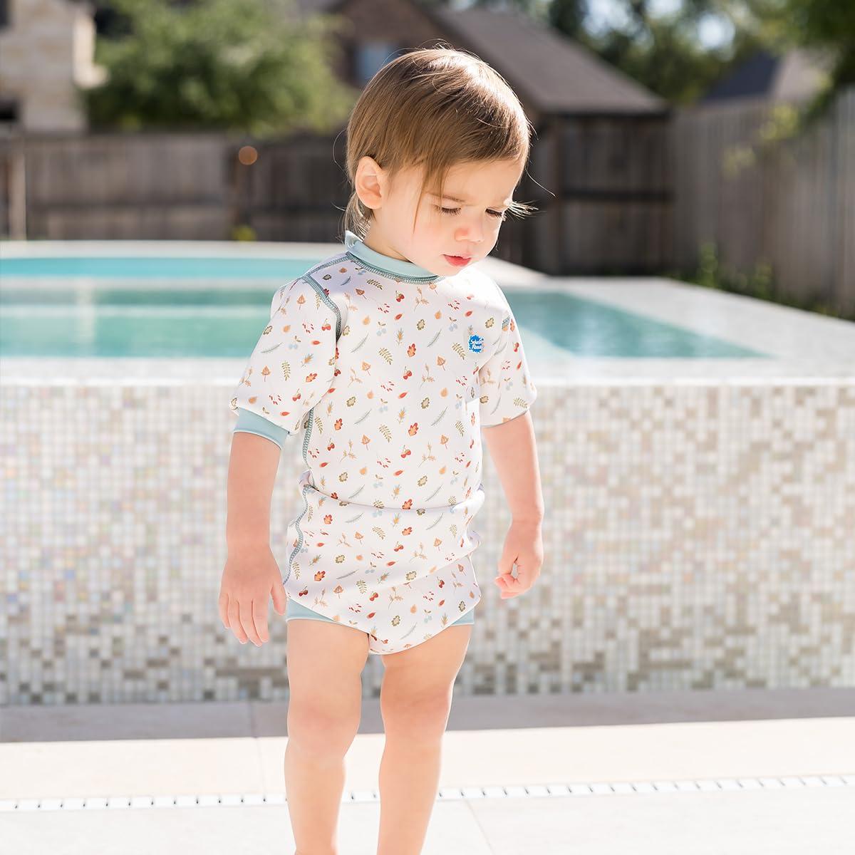 Splash About Splash About Happy Nappy Wetsuit with Swim Diaper (Little Acorns, 6-14 Months)