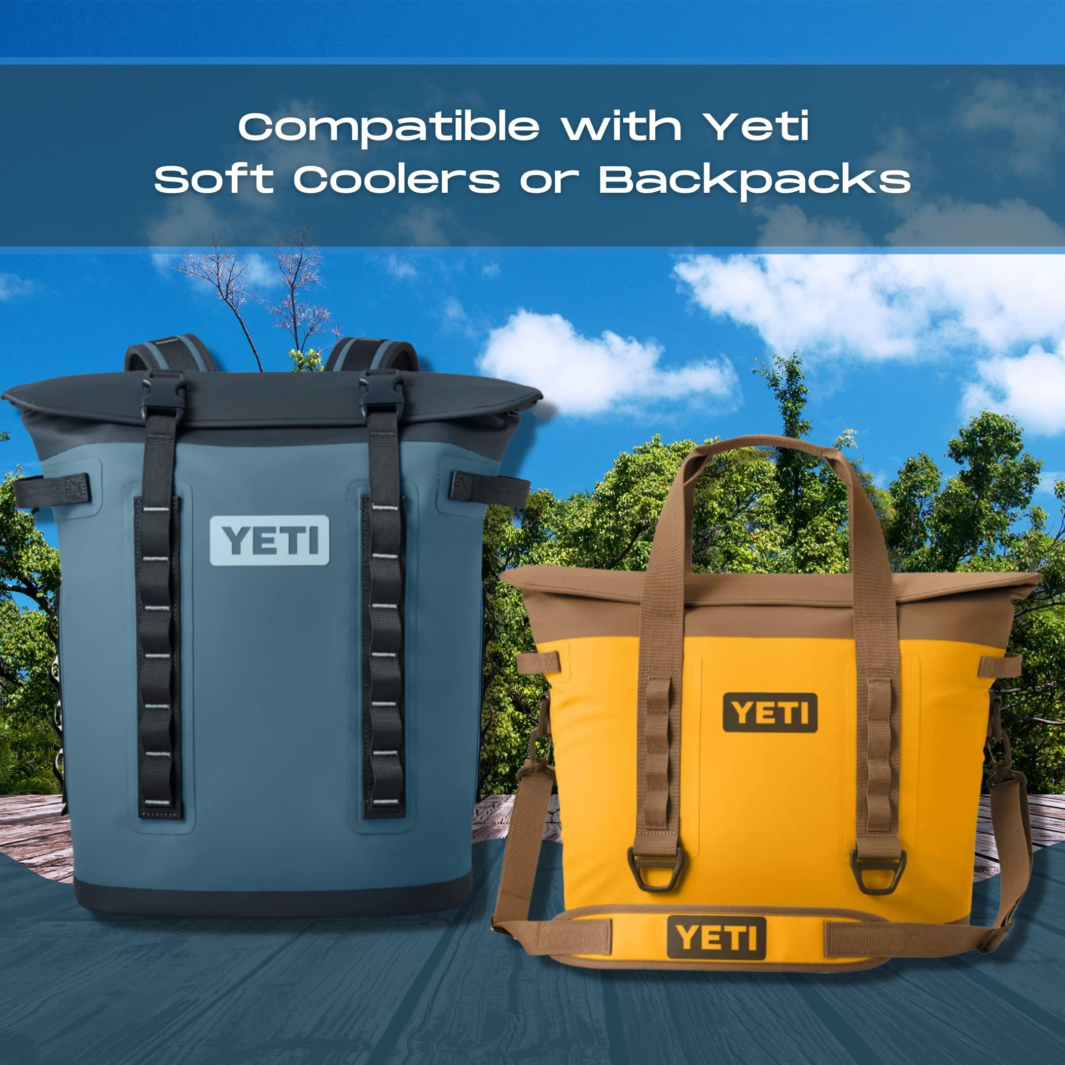 Boglets Sunglasses Holder Attachment Compatible with Soft Yeti Coolers & Backpacks with Straps - Accessorize Your Cooler or Backpack & Securely Hold Your Sunglasses - Made in USA! (Black)