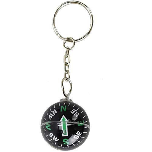 AceCamp AceCamp Munkees Ball Compass Keychain, Small Useful Outdoor Tool Gift, Hiking Key Ring, Camping, Backpacking, Portable Survival Gadget, Explore, Kids Navigation Equipment, Direction, Mini