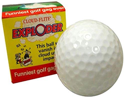 Noveltees Exploder Golf Ball 4 Pack Sleeve By Cloud Flite #1 Gag / Novelty in Golf