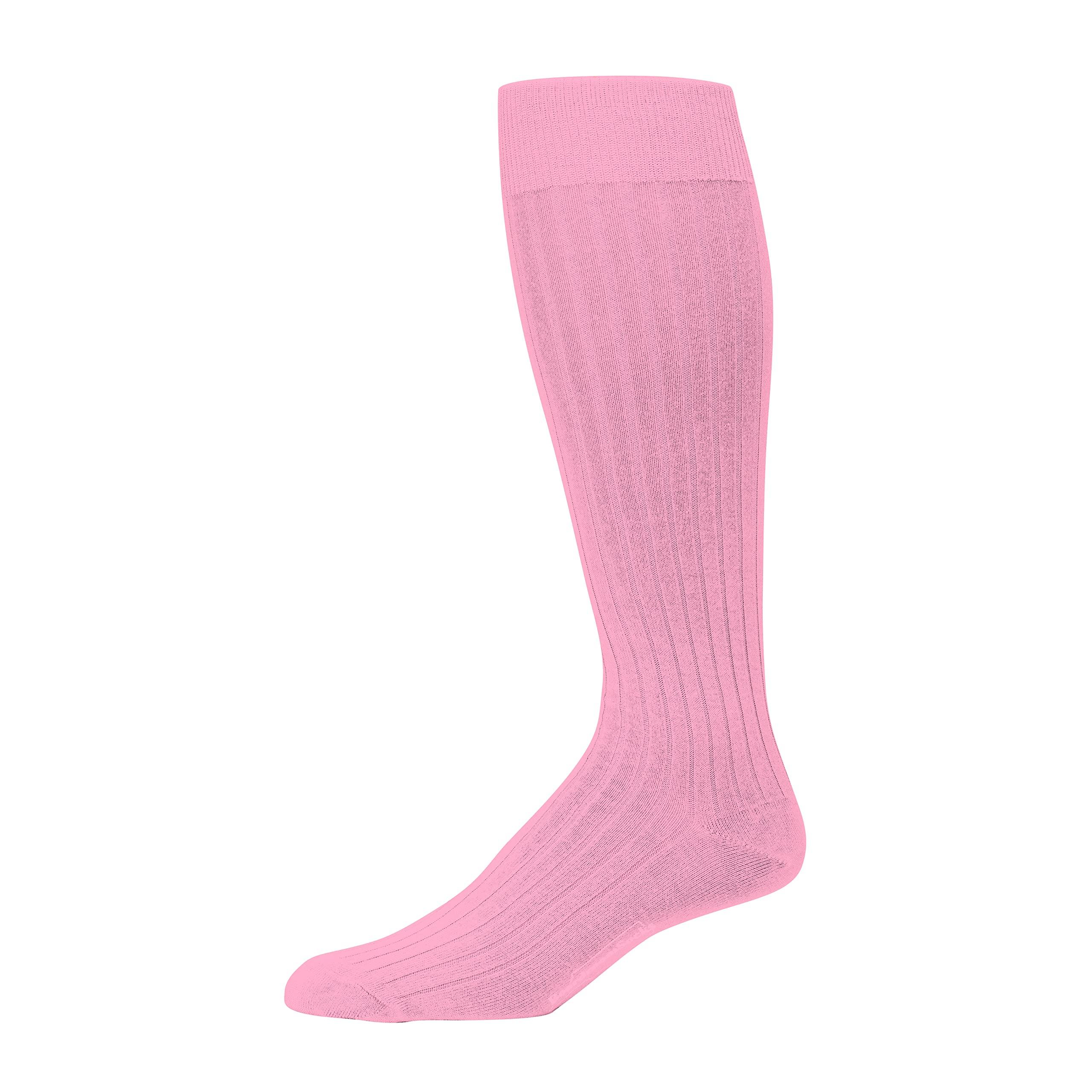 BoardroomSocks Merino Wool Dress Socks for Men Over-the-Calf, Ribbed Wool Dress Socks for Mens Size 8-12 Comfortable and Breathable Socks with Reinforced Heel and Toe by Boardroom Socks, Pink