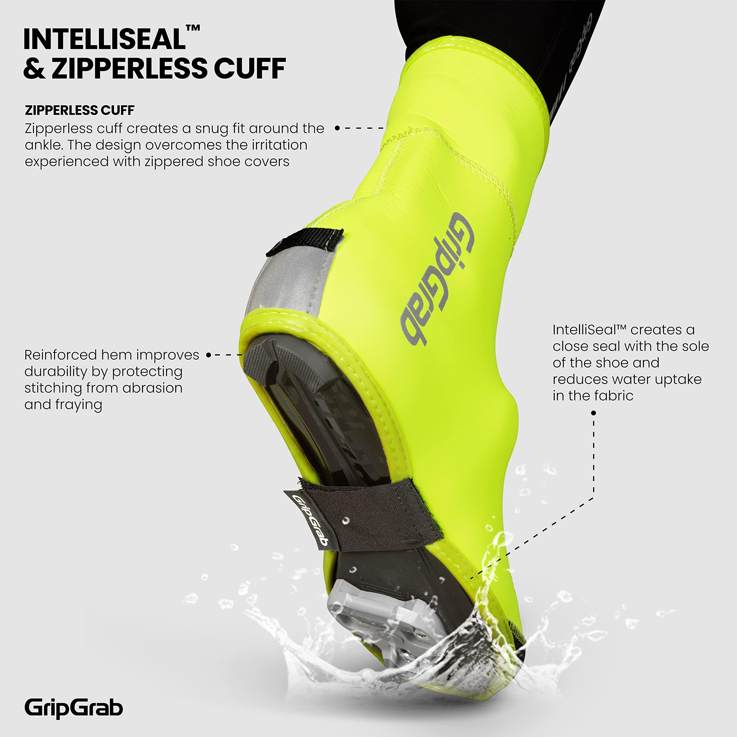 GripGrab GripGrab Arctic Waterproof Deep Winter Road Cycling Shoe Covers Fleece Lined Thermal Cycling Road Bike Shoe Covers Waterproof Overshoes