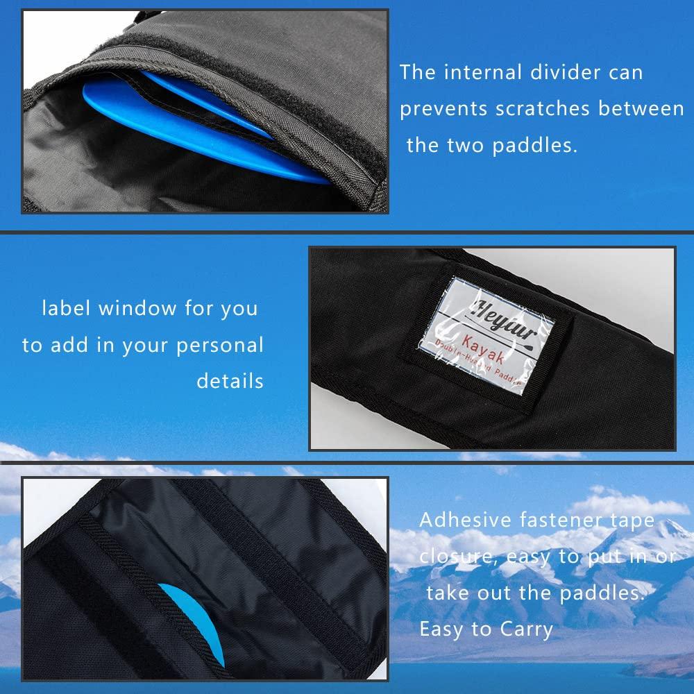 HEYTUR HEYTUR Durable Kayak Paddle Bag for 2-Piece Adjustable Kayak Paddles (2-Piece 51in)