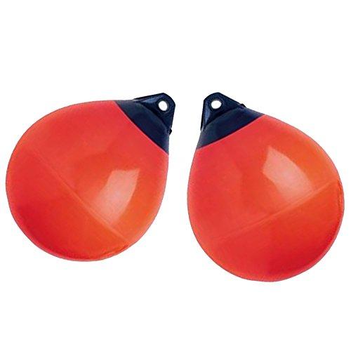 X-Haibei X-Haibei Pair of Boat Fender Ball Round Anchor Buoy, Dock Bumper Ball Inflatable Vinyl A-Series Shield Protection Marine Mooring Buoy Red, A29 D11.8*H13.8 inch
