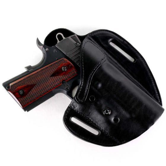 Urban Carry Holsters Urban Carry LockLeather Hybrid, OWB, Secure Your Firearm, Comfortable Leather-Kydex Design, Molded Open/Conceal Carry Holster, Premium Leather & Polymer Retention Device