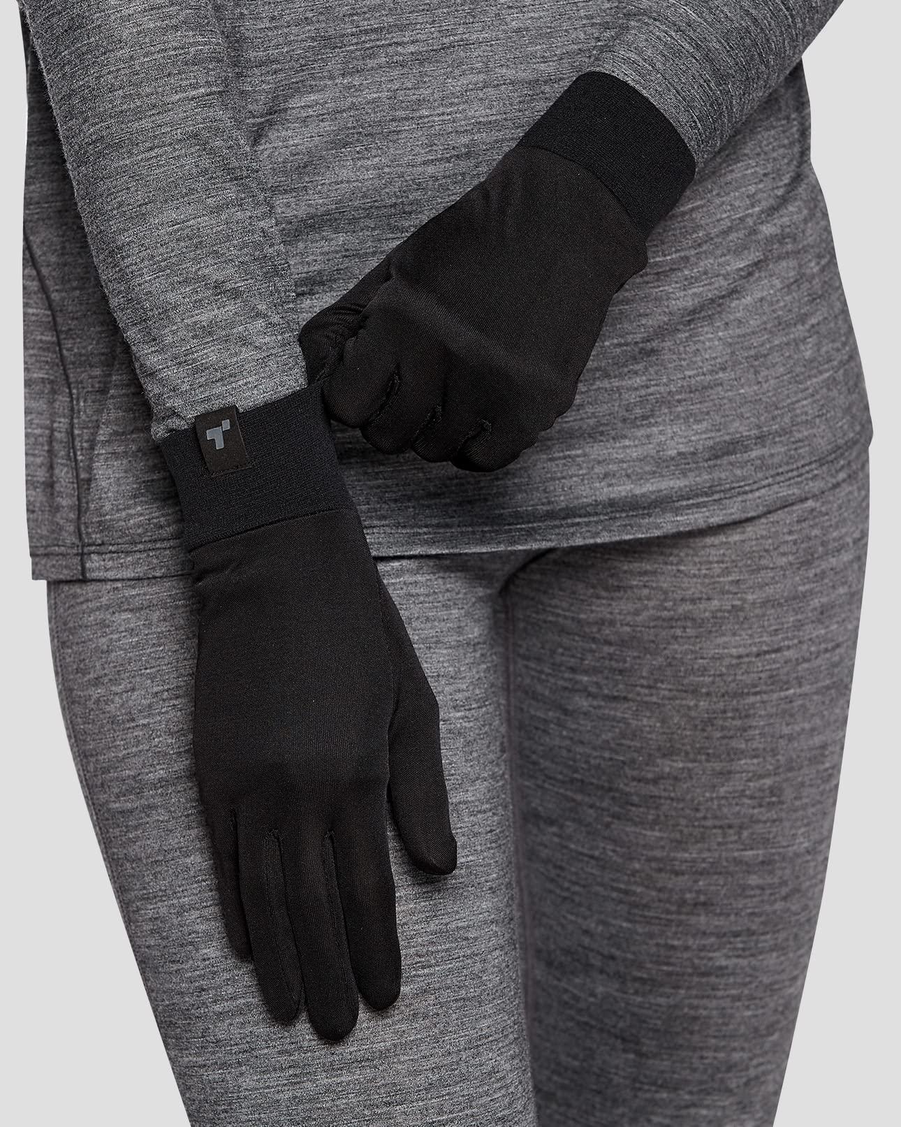 Terramar Terramar Adult Thermasilk Ultra-Thin Performance Liner Gloves, Black, X-Large (9.5-10), SL2107