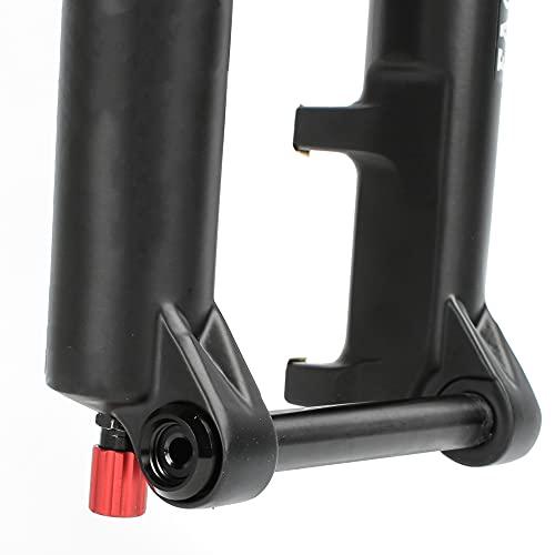 catazer catazer MTB XC/AM 27.5/29inch Mountain Bicycle Air Suspension Fork with Rebound Damping Travel 100mm Boost Thru Axle 110 * 15mm (Remote Lock,27.5er)