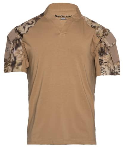 Kryptek Kryptek Men\'s Standard Tactical SS Rugby, Coyote/Highlander, XL