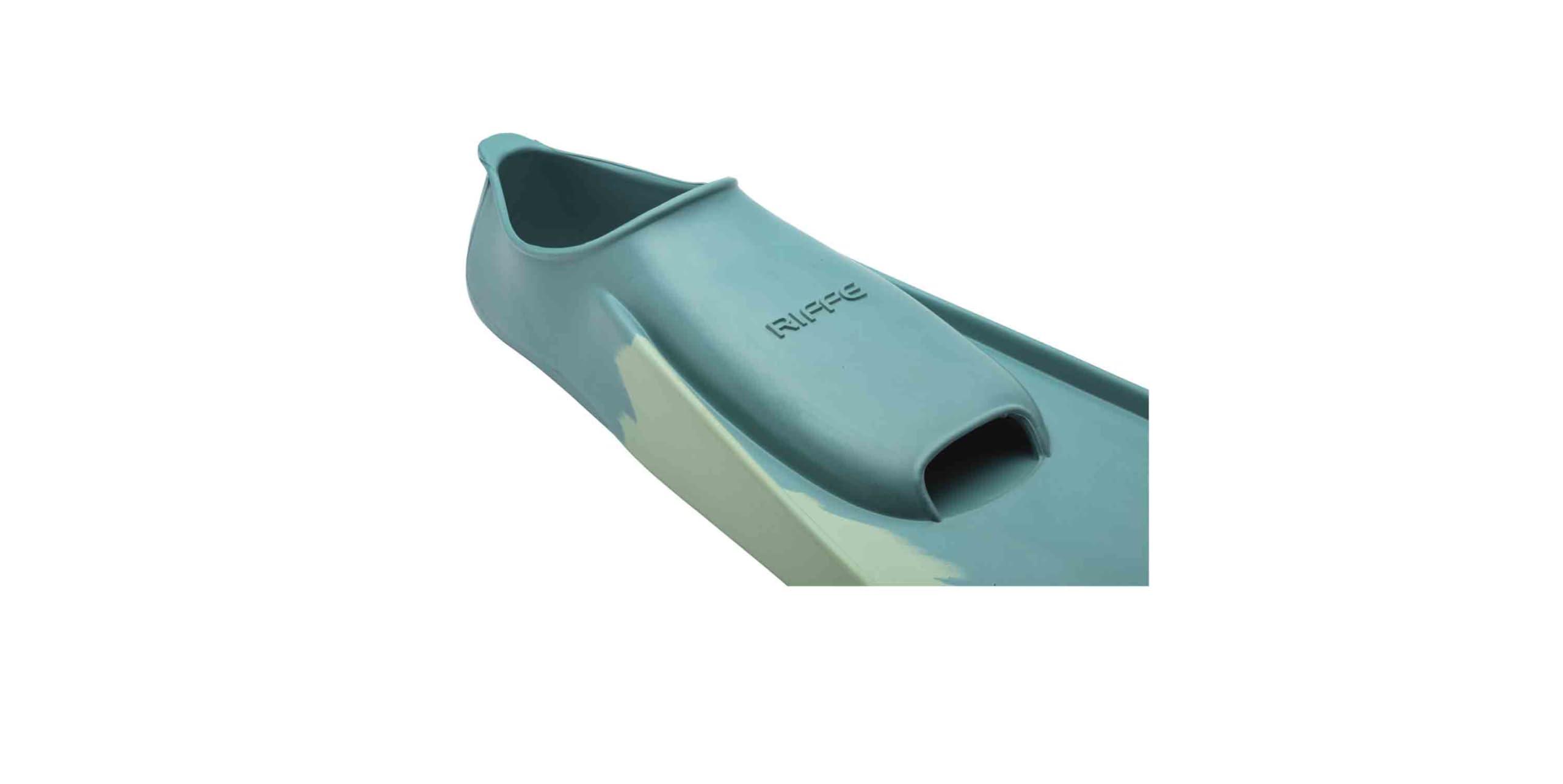 Riffe Riffe Kicks Rubber Swim Fins (Blue Mint, 43/44 (10-11))