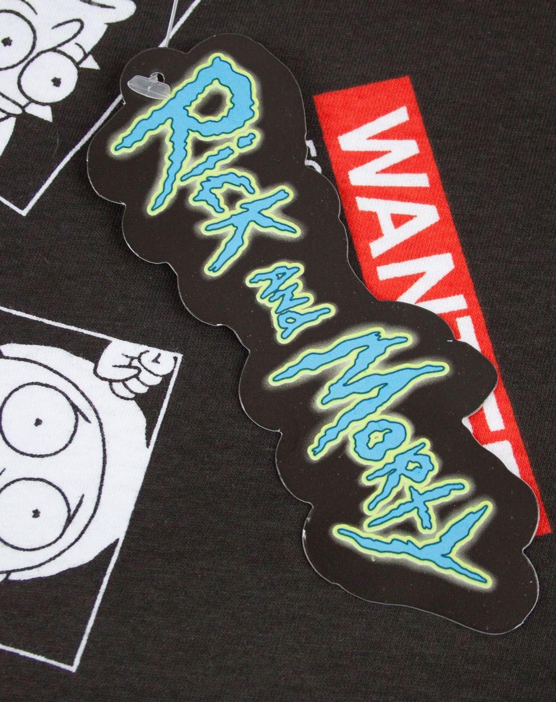 RICK AND MORTY RICK AND MORTY Mens Pajama Set | Wanted Poster Short Sleeve Graphic Tee & Long Leg Print PJs | Sci-fi Comedy Merchandise Multicoloured