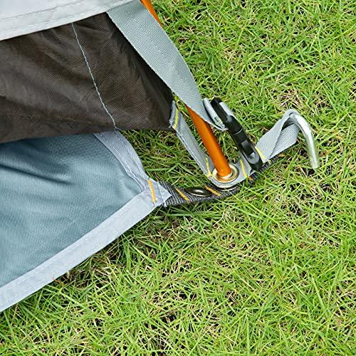 Bessport Bessport Tent Footprint for 1-2-3-4 Person Tent Waterproof Camping Tarp with Drawstring Carrying Bag for Picnic, Hiking and Other Outdoor Activities (4 Person)