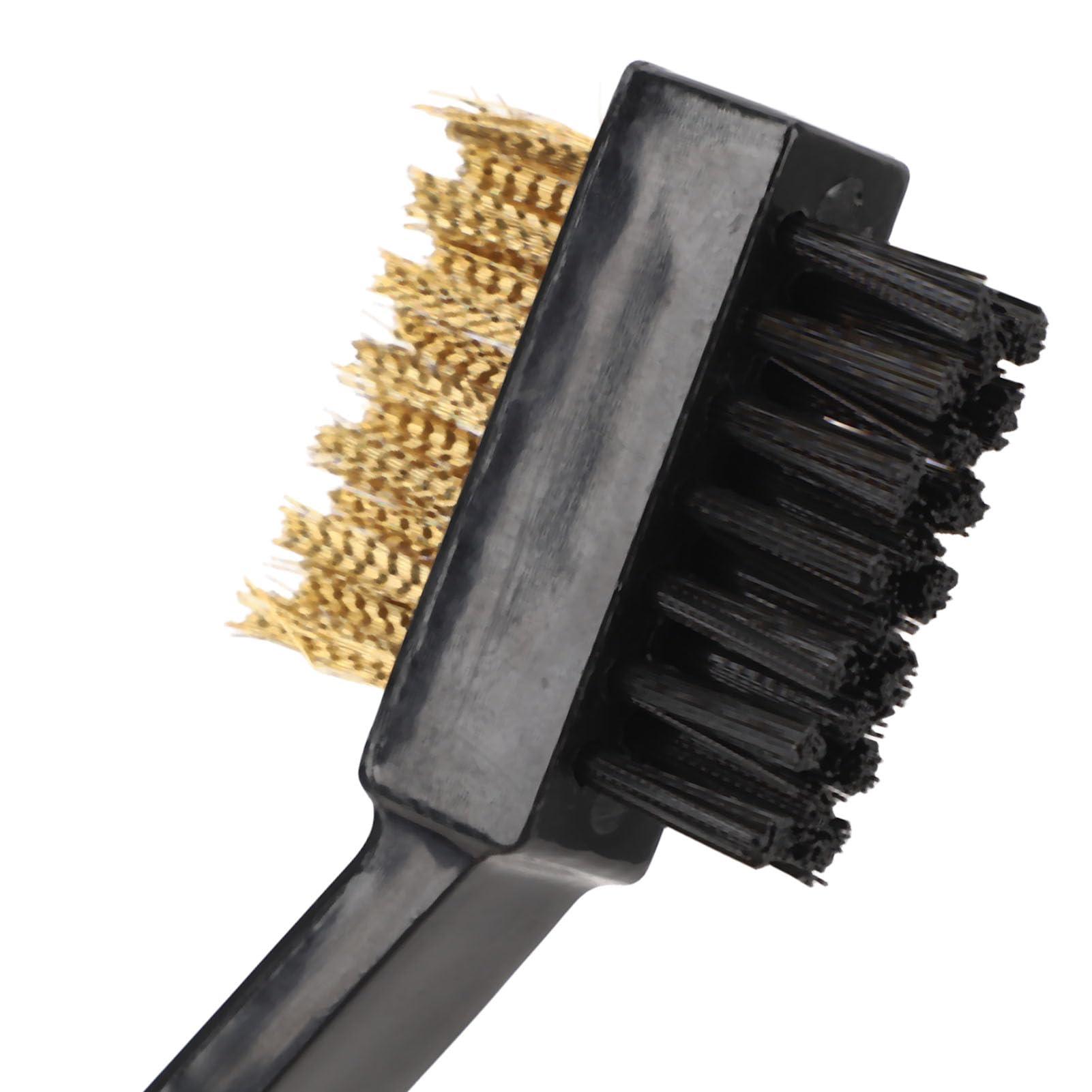 WBTY WBTY Golf Club Cleaning Brush Double Sided Copper Golf Club Brush Steel Dense Bristles Portable Multifunctional Golf Club Groove Cleaning Tool