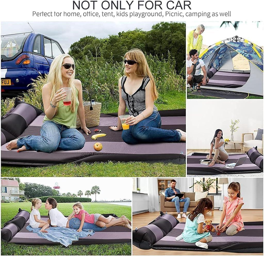 BSFFZ BSFFZ Car Inflatable Mattres for Nissan Kicks 2017 2018 2019 2020 2021 2022 2023 Thickened Inflatable Back Seat Bed Outdoor Camping Sleeping Pad Portable Travel Mattress,Orange