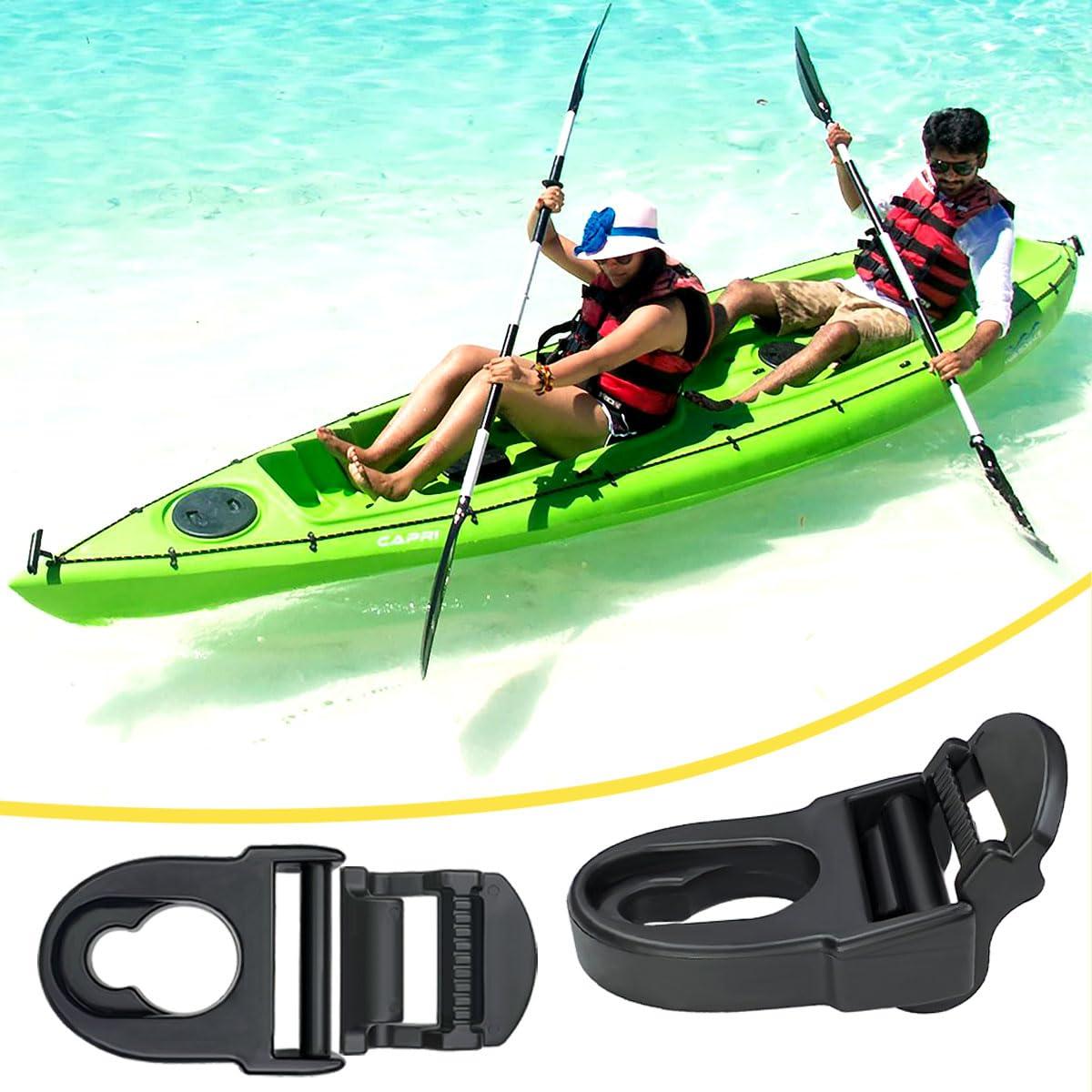 HZMM HZMM 2Pcs Kayak Seat Clips Replacement, Kayak Seat Belt Clips, Kayak Seat Repair Clip, Kayak Parts and Accessories, Kayak Seat Repair Kit, Kayak Replacement Parts, Compatible with Lifetime Emotion