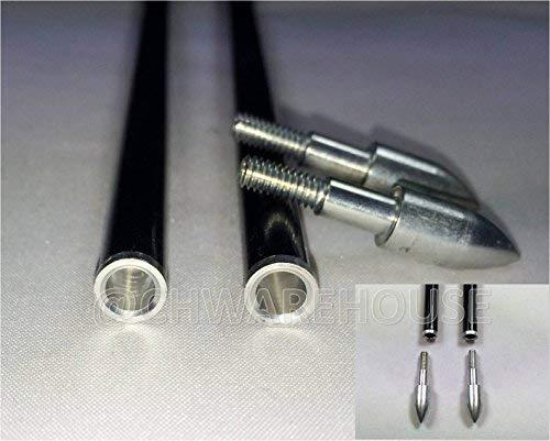 Raise Products Raise Products Capitano 32-Inch Archery Fiberglass Target Practice Arrow Replaceable Screw-in Tips with Nocks and Fletches, 81CM (1 Dozen)