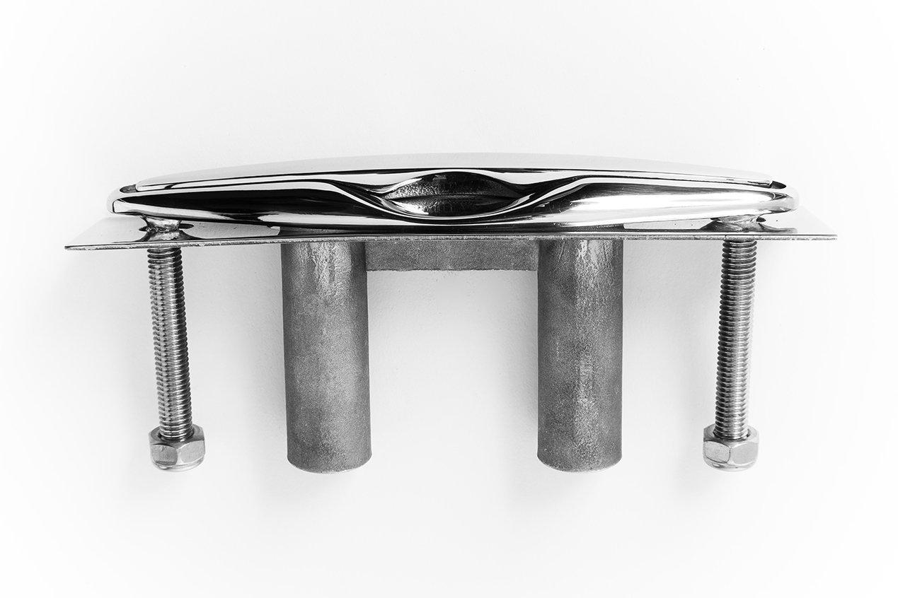 Amarine Made Amarine Made Pair of Boat Marine Stainless Steel 316 Pull up Cleat Flush Mount Cleat Lift (2pcs,8 Inch)