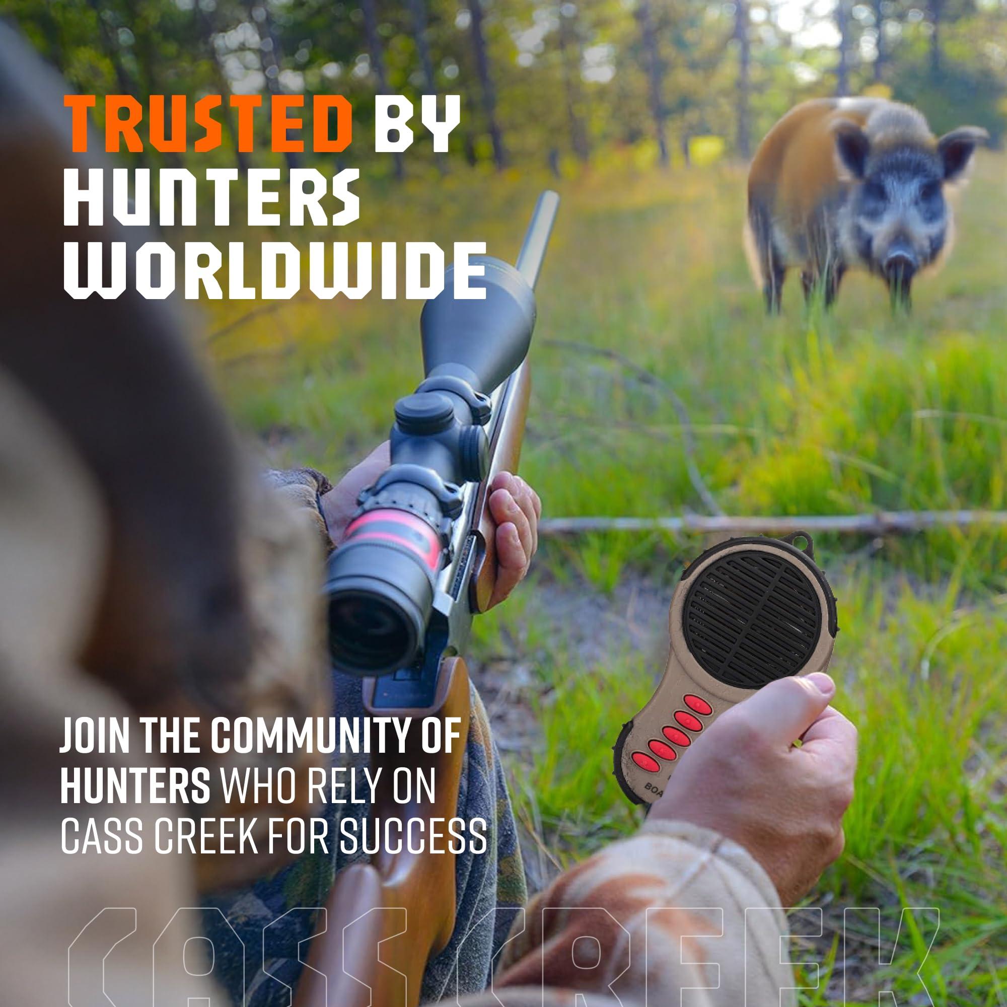 Cass Creek Cass Creek Ergo Boar Call Handheld Electronic Game Call, CC034, Compact Design, 5 Calls In 1, Expert Calls for Everyone