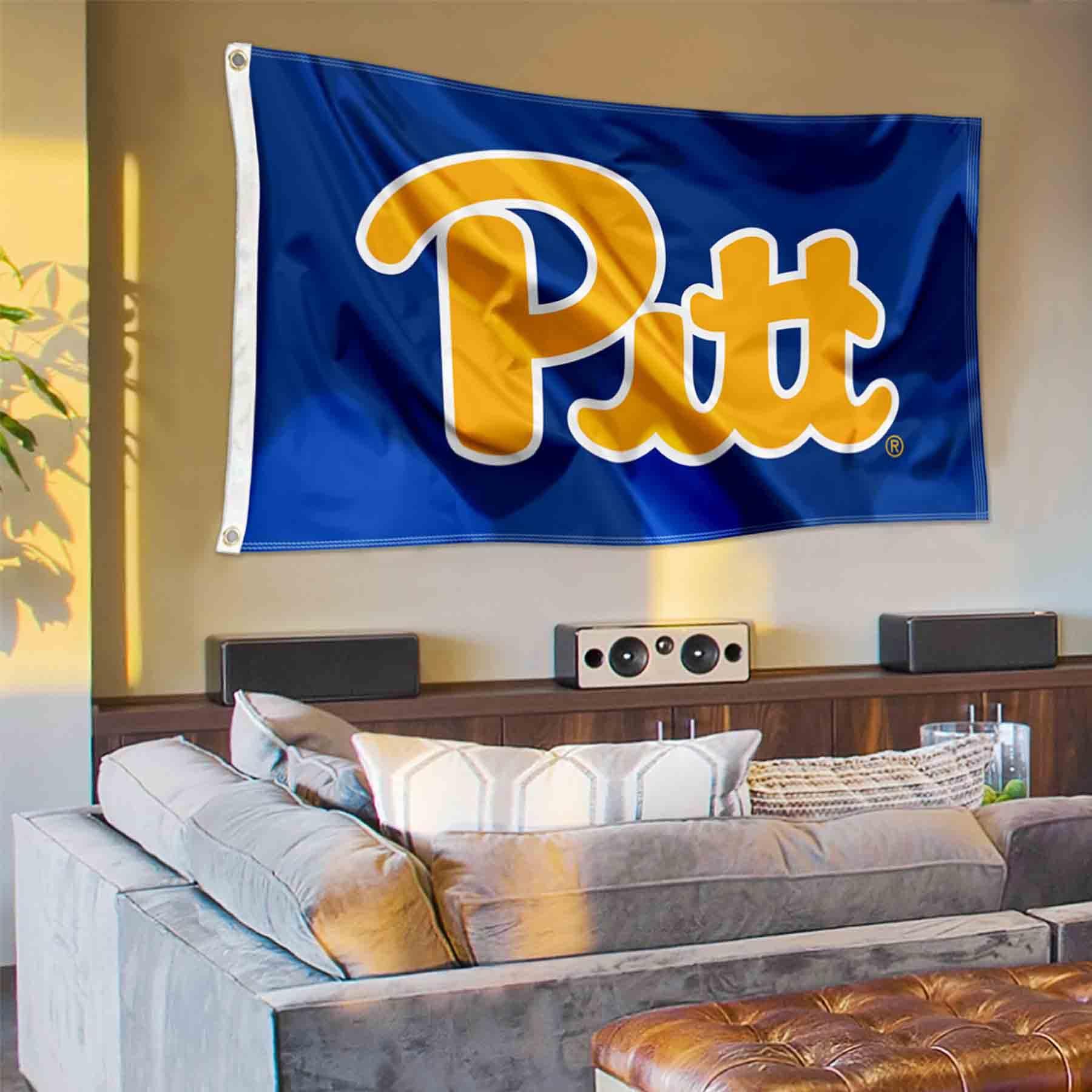 College Flags & Banners Co. College Flags & Banners Co. Pittsburgh Panthers Throwback Royal Blue Flag