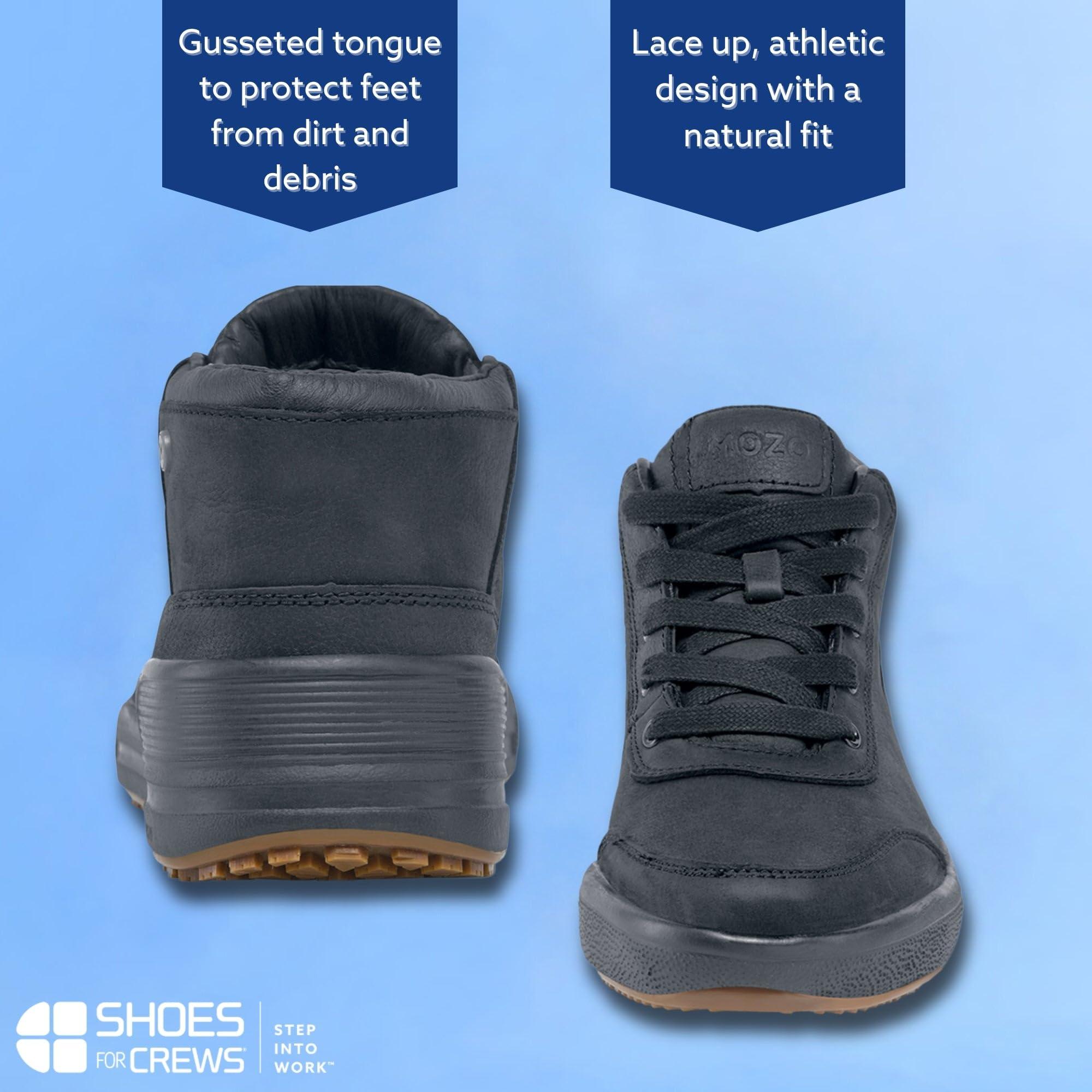 MOZO MOZO Men's Natural Slip Resistant, Chef Shoes, Black, 11