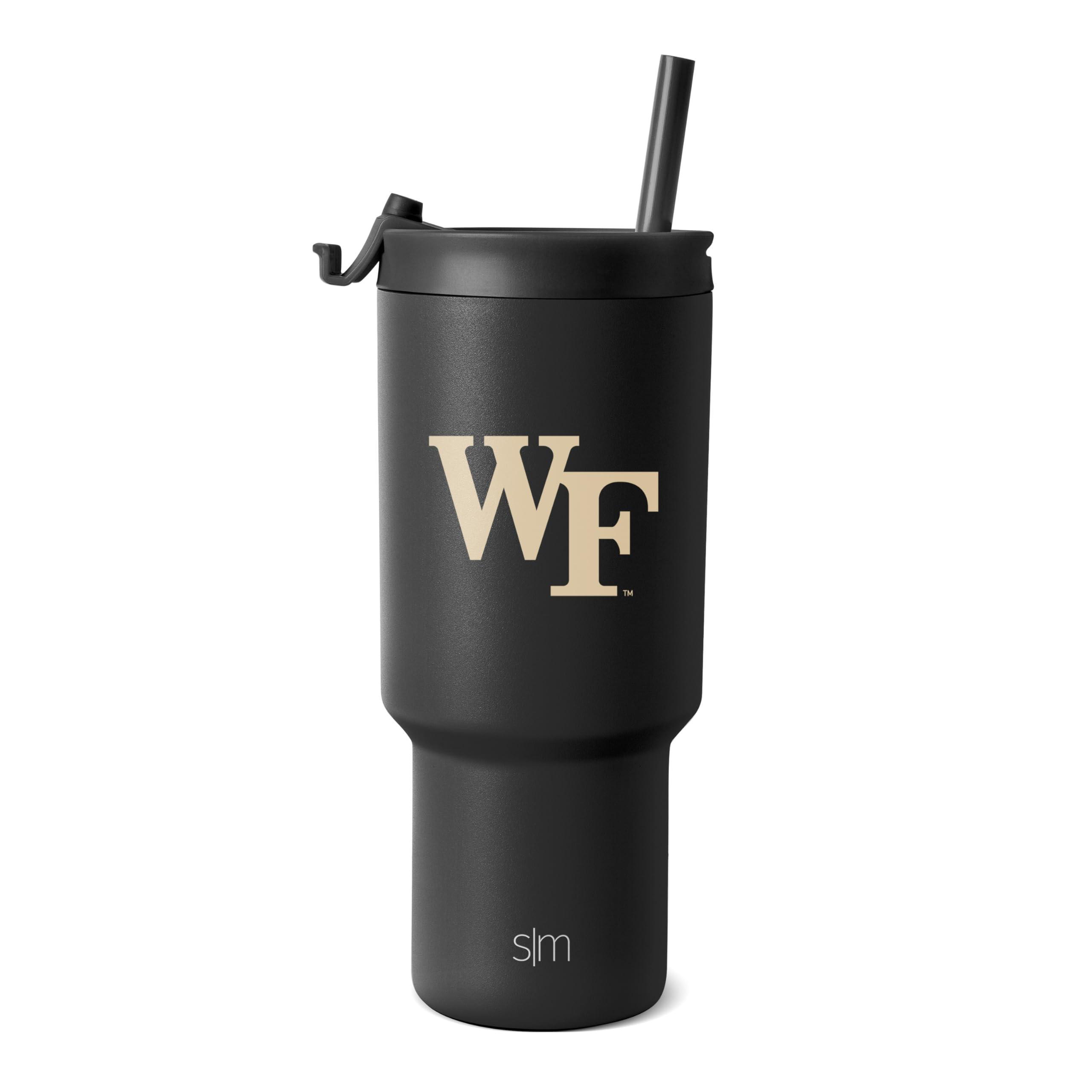 Simple Modern Simple Modern Officially Licensed Collegiate Wake Forest Demon Deacons 30 oz Tumbler with Flip Lid & Straws | Insulated Stainless Steel | Gifts for Men Women | Trek Collection | Wake Forest University