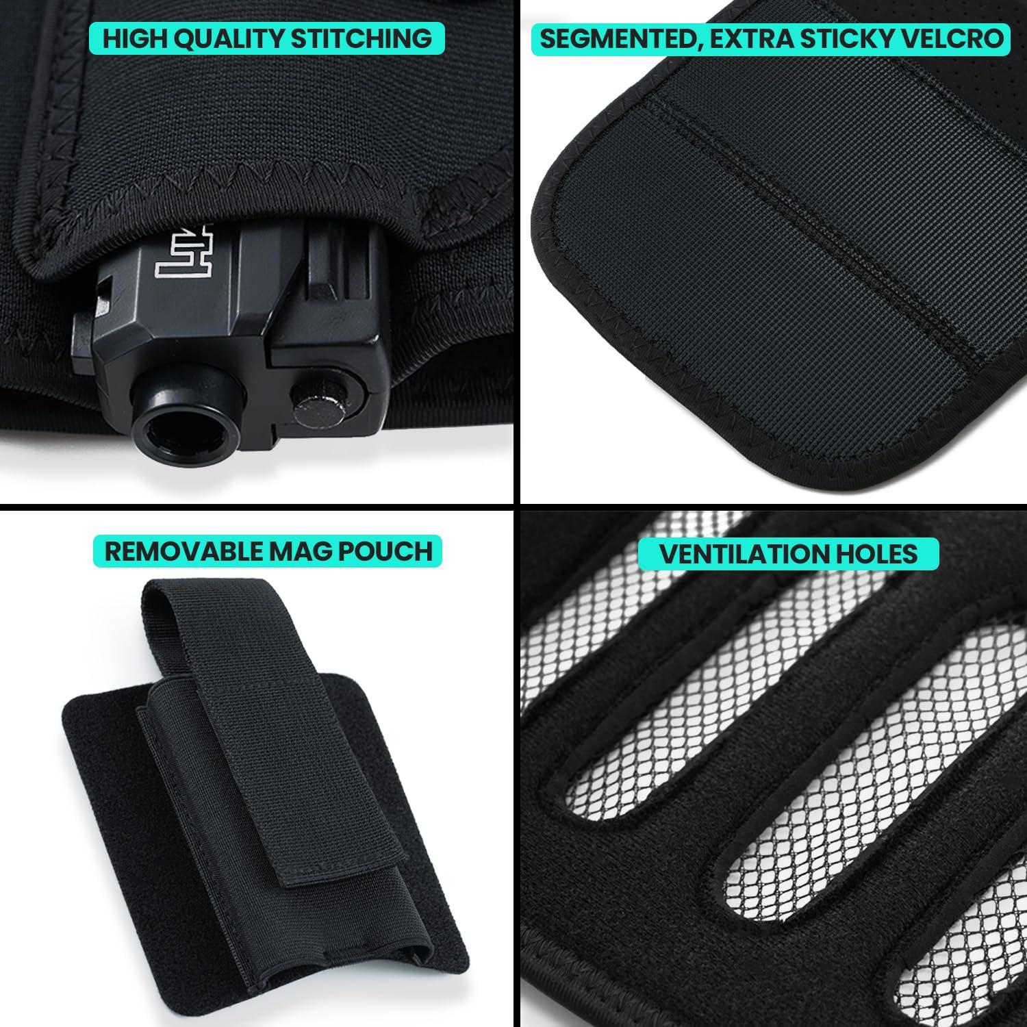LPV PRODUCTS Award-Winning Belly Band Holster for Deep Concealment | Magnet Retention for 99% of Handguns | Military-Grade Durability & Closure, Extra-Wide Comfort Band | 40% Faster Draws, Trusted by Pros & Vets