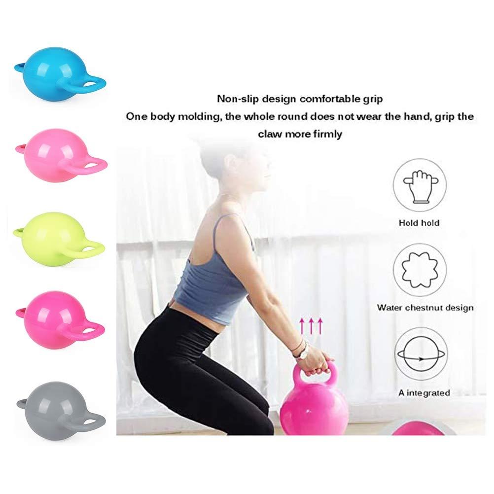 Kettlebells Kettlebells AGYH Portable Inflatable Kettlebell, Adjustable Weight For Water Injection 6-12LB, Two-handle Pilates, Yoga Training Equipment (Color : Green)
